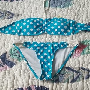 Polka Dot Bandeau style Bikini